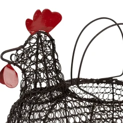 Fabrique de Styles Panier en forme de poule en fer - Campagne* Paniers Et Corbeilles