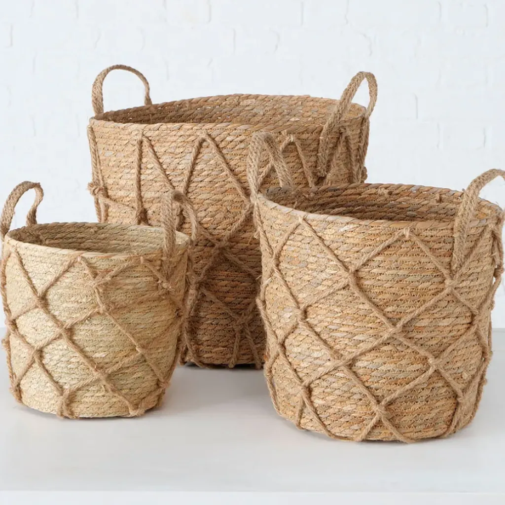 Fabrique de Styles Panier en zostère 33x33cm - Katunia* Paniers Et Corbeilles