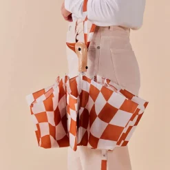 Fabrique de Styles Parapluie compact manche tête de canard peanut butter checkers* Accessoires Mode