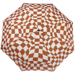 Fabrique de Styles Parapluie compact manche tête de canard peanut butter checkers* Accessoires Mode