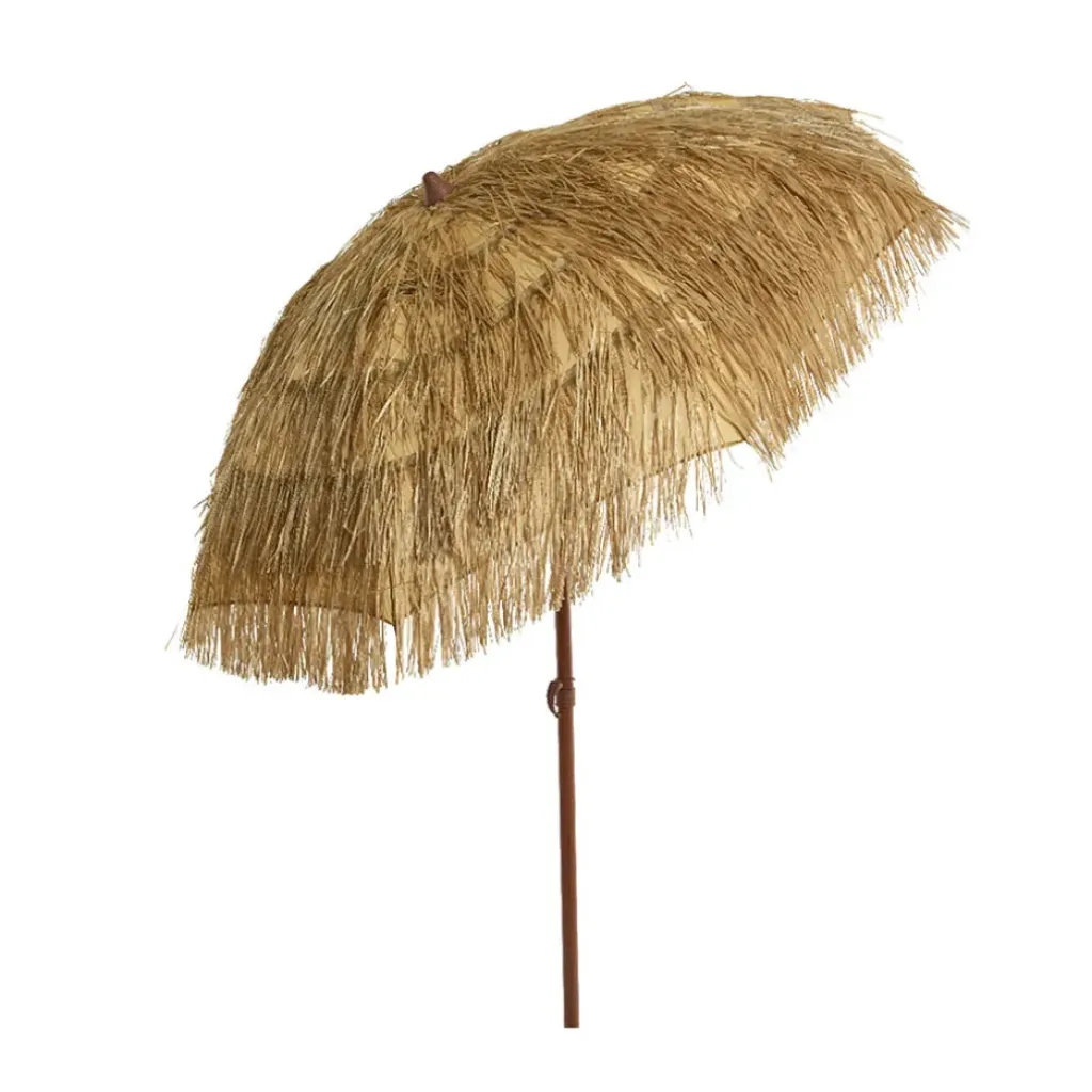 Fabrique de Styles Parasol en paille inclinable avec manche en métal 210cm*Enfant Parasols, Pergolas|Jardin