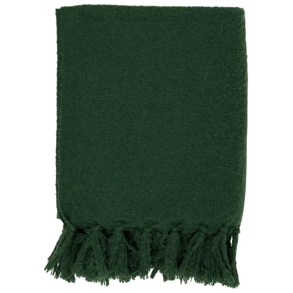 Fabrique de Styles Plaid avec franges en tissu 150x130cm - Klosen* Plaids