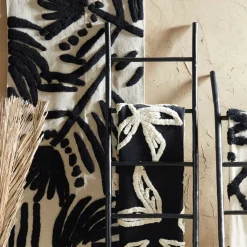 Fabrique de Styles Plaid Tufte Noir et Blanc 170X130cm* Plaids