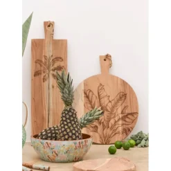 Fabrique de Styles Planche à découper palmier en acacia 70x20cm - Dalbert* Planches À Découper