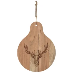 Fabrique de Styles Planche a découper cerf en acacia 32x42cm - Dalbert* Planches À Découper