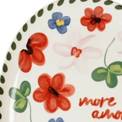 Fabrique de Styles Plat ovale en grès fleur - Bellagio* Plats Et Saladiers