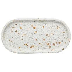 Fabrique de Styles Plateau écru 25.5x13cm - Terrazzo* Plateaux