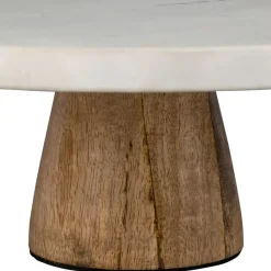 Fabrique de Styles Plateau en marbre et manguier 30x30xh10cm - Organic* Plateaux