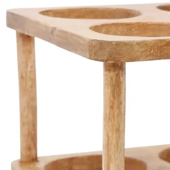 Fabrique de Styles Porte bouteille 6 socles en manguier - Grand Office* Accessoires Vin Et Cocktails