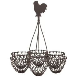 Fabrique de Styles Porte oeufs en fer brun - Campagne* Ustensibles De Cuisine