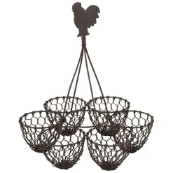 Fabrique de Styles Porte oeufs en fer brun - Campagne* Ustensibles De Cuisine