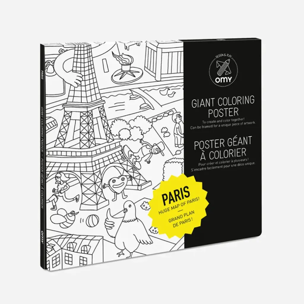 Fabrique de Styles Poster à colorier 70x100cm - paris*Enfant Jouets