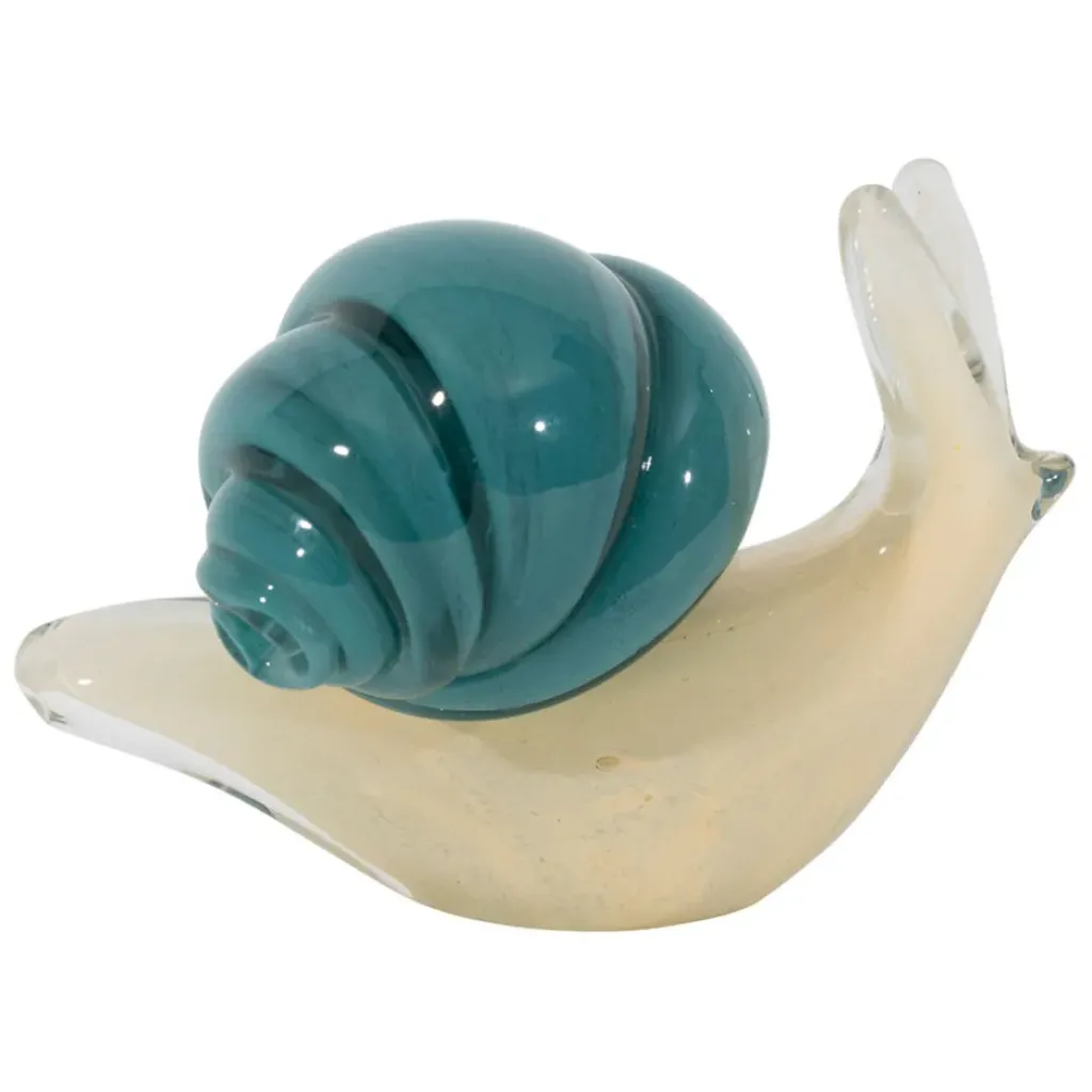 Fabrique de Styles Presse-papier escargot en verre et sable* Petits Objets Déco