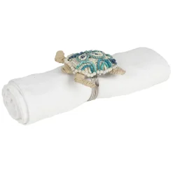 Fabrique de Styles Rond serviette en fer et verre - tortue* Accessoires De Table