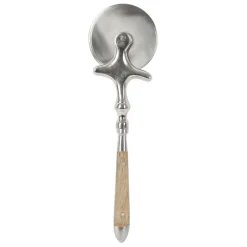 Fabrique de Styles Roulette à pizza en inox et acacia - art* Ustensibles De Cuisine