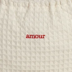 Fabrique de Styles Sac amour en coton écru et rouge - Famille* Sacs Et Cabas