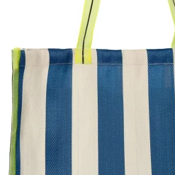 Fabrique de Styles Sac tote bag rayé bleu, blanc et jaune - Palma* Sacs Et Cabas