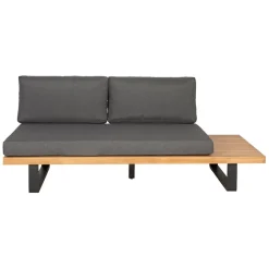 Fabrique de Styles Salon de jardin d'angle en bois 5 places anthracite et naturel - Feros*Enfant Salons De Jardin|Jardin