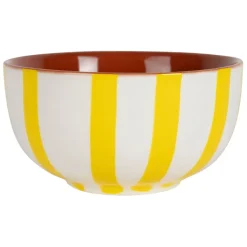 Fabrique de Styles Service apéritif 3 bols en grès blanc et jaune - Alaria* Bols Et Coupelles