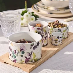 Fabrique de Styles Service apéritif 4 pièces en céramique - Garden* Bols Et Coupelles