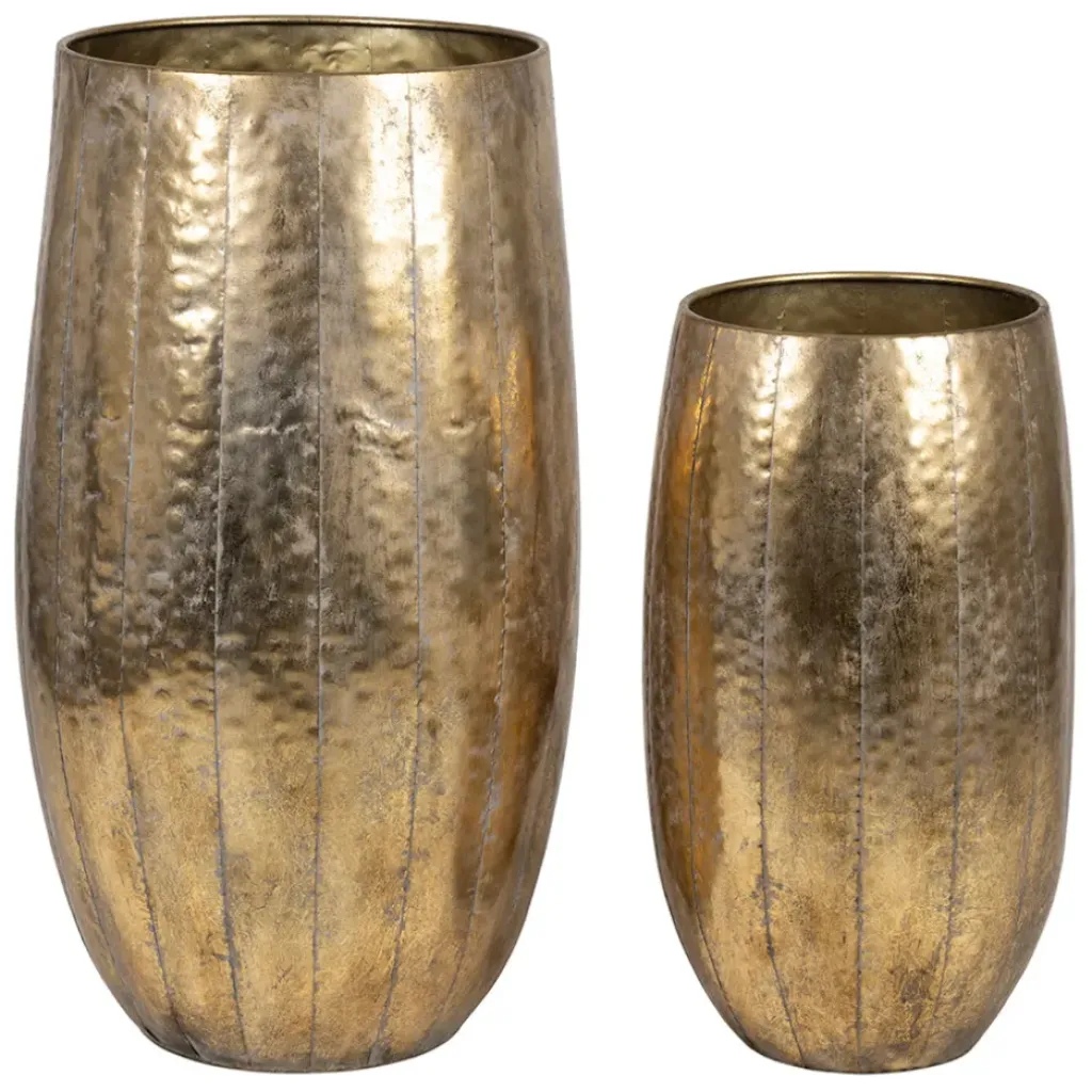 Fabrique de Styles Set de 2 vases en fer d45xh80cm - Baca* Vases Et Soliflores