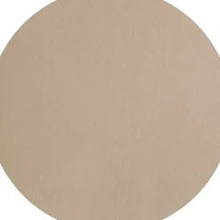 Fabrique de Styles Set de table rond simili cuir beige d38cm - Optic* Sets De Table