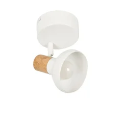 Fabrique de Styles Spot 1 lumière en métal effet bois - alvar* Suspensions