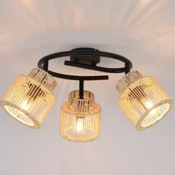 Fabrique de Styles Spot 3 lumières en métal et cordelette d47cm - Cancun* Suspensions