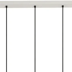 Fabrique de Styles Suspension 5 lampes en fer et manguier L114cm - Ferese* Suspensions