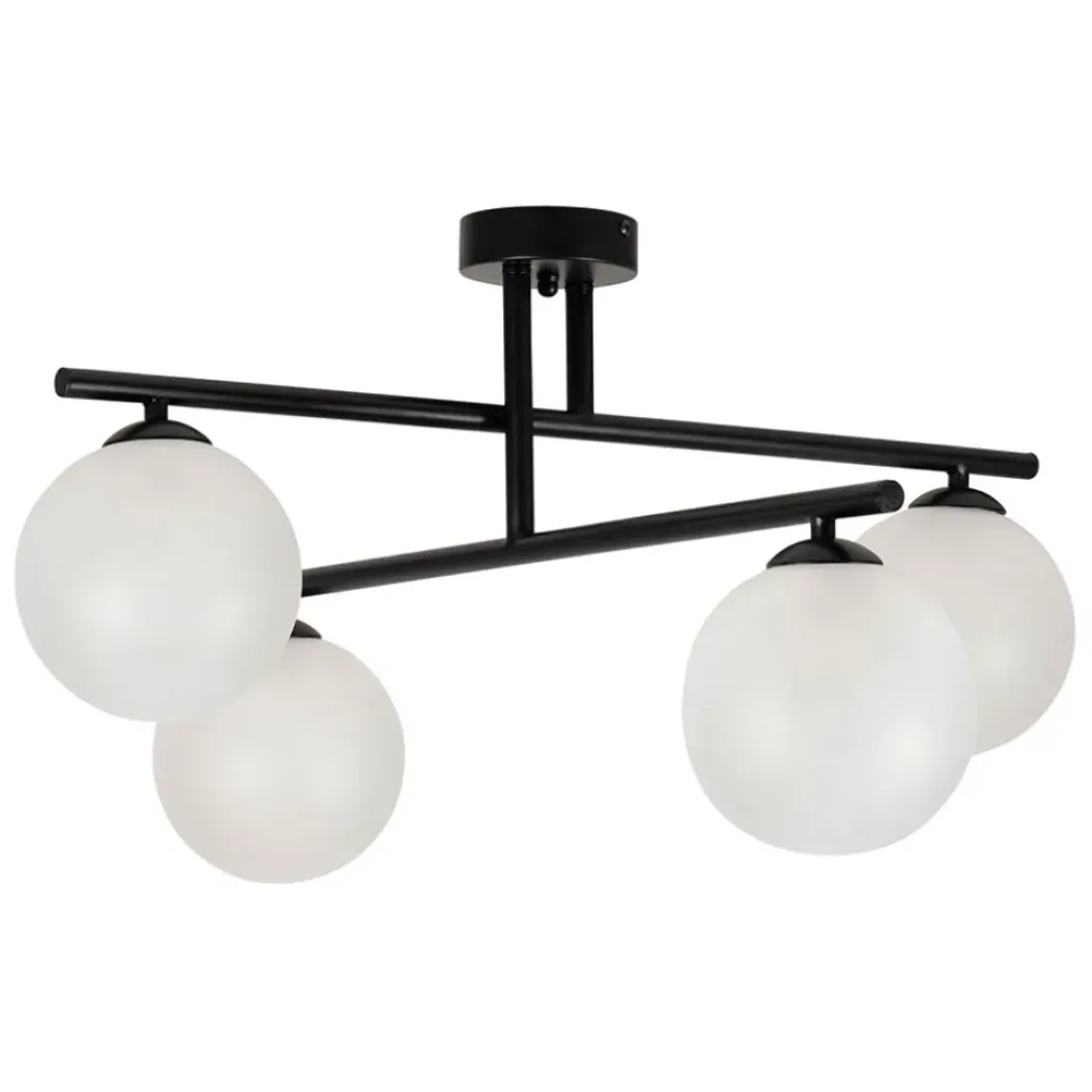 Fabrique de Styles Suspension 4 lumières en fer et verre h36cm - Ardecor* Suspensions