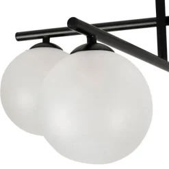 Fabrique de Styles Suspension 4 lumières en fer et verre h36cm - Ardecor* Suspensions