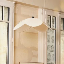 Fabrique de Styles Suspension bouclette écru d70cm* Suspensions