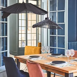 Fabrique de Styles Suspension en corde de papier et fer d50cm - Calyp* Suspensions