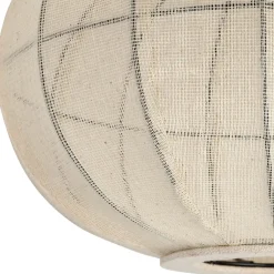 Fabrique de Styles Suspension en coton et fer écru non électrifiée d45xh28cm - Enigma* Suspensions