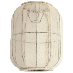 Fabrique de Styles Suspension en coton et fer écru non électrifiée d28xh35cm - Enigma* Suspensions