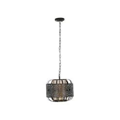 Fabrique de Styles Suspension en fer d30.5cm noir et doré - rosalie* Suspensions