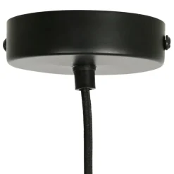 Fabrique de Styles Suspension en fer d30xh36cm noir et écru - Arty* Suspensions