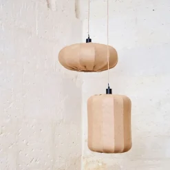 Fabrique de Styles Suspension en jute et fer non électrifiée d32xh42cm - Chaumière* Suspensions