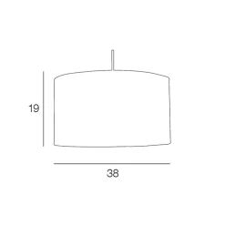 Fabrique de Styles Suspension en raphia d38cml - Cylindre* Suspensions