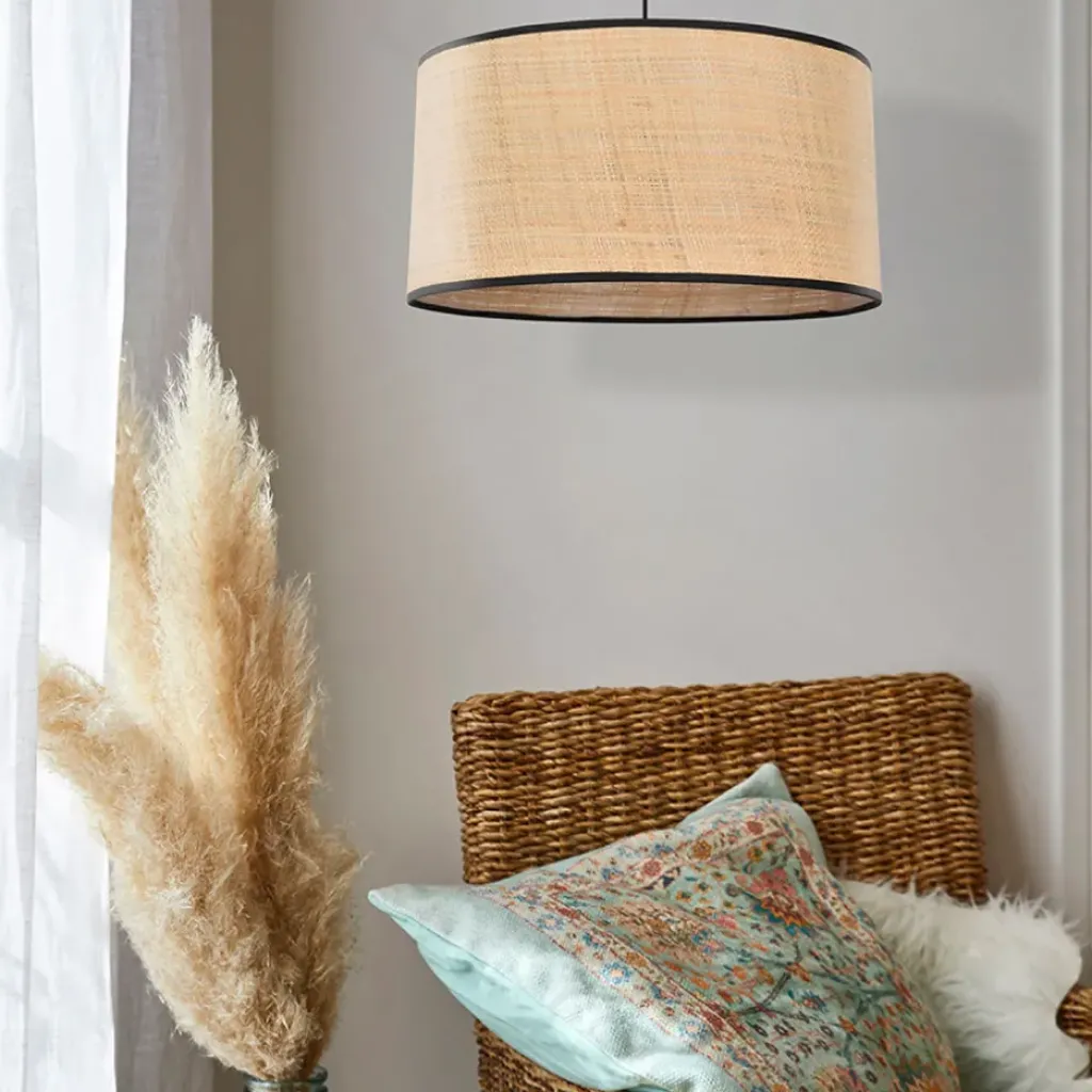 Fabrique de Styles Suspension en raphia d38cml - Cylindre* Suspensions