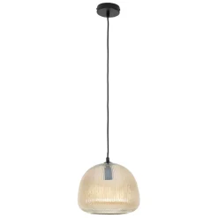Fabrique de Styles Suspension en verre et fer d26x22cm - Lumi* Suspensions