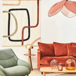 Fabrique de Styles Suspension japandi en lin d110cm* Suspensions