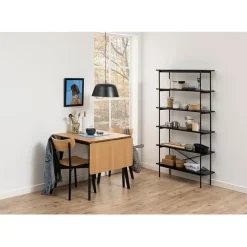 Fabrique de Styles Table à manger avec rallonge en plaqué chêne 120x80cm - Roxy* Table De Salle À Manger