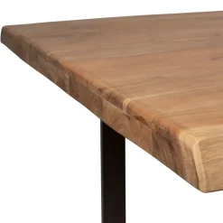 Fabrique de Styles Table à manger en acacia massif et pieds en fer noir 240x110cm - Factory* Table De Salle À Manger