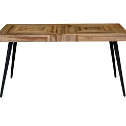 Fabrique de Styles Table à manger en teck recyclé et métal 150x75cm - Wally* Table De Salle À Manger