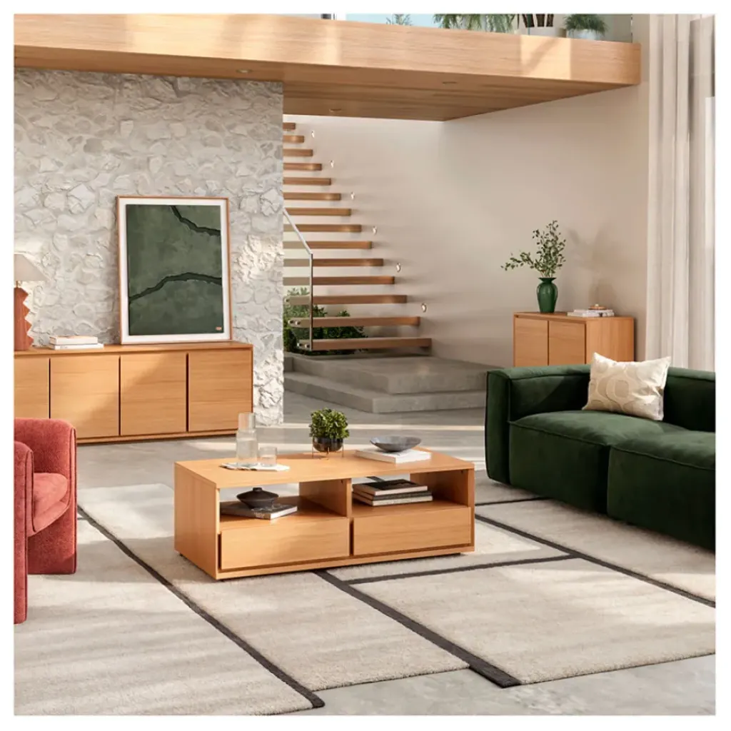 Fabrique de Styles Table basse 2 tiroirs en chêne - Hazo* Table Basses