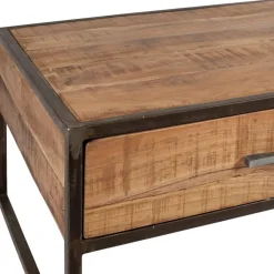 Fabrique de Styles Table basse en acacia et fer noir 120x60cm - Factory* Table Basses