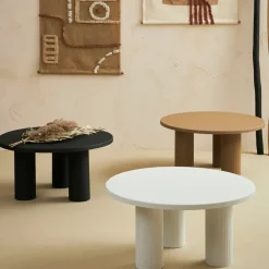 Fabrique de Styles Table basse ronde 3 pieds en fer d70xh35cm - Organic* Table Basses