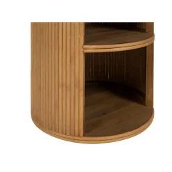 Fabrique de Styles Table de chevet avec 2 niveaux en bambou - Saori* Tables De Chevet