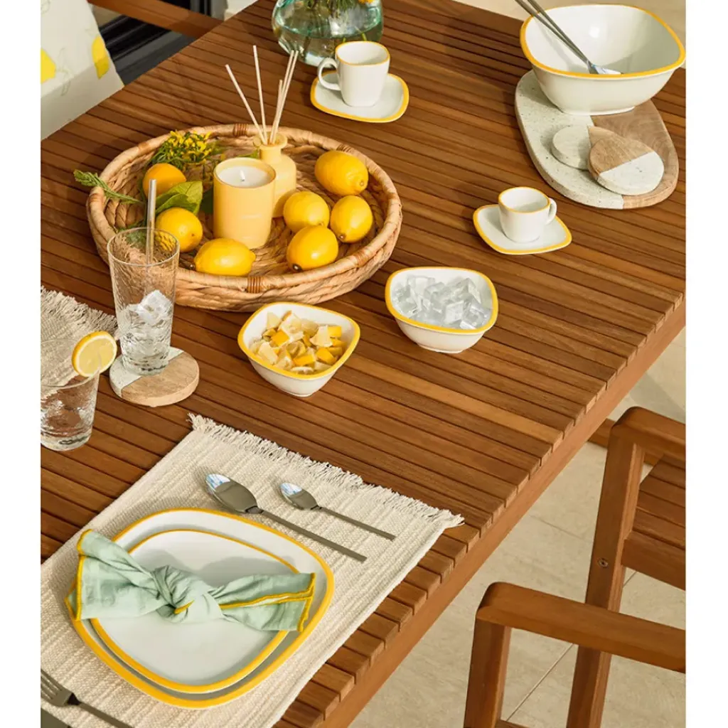 Fabrique de Styles Table de jardin en bois d'acacia 190x90cm - Emili*Enfant Tables De Jardin|Jardin